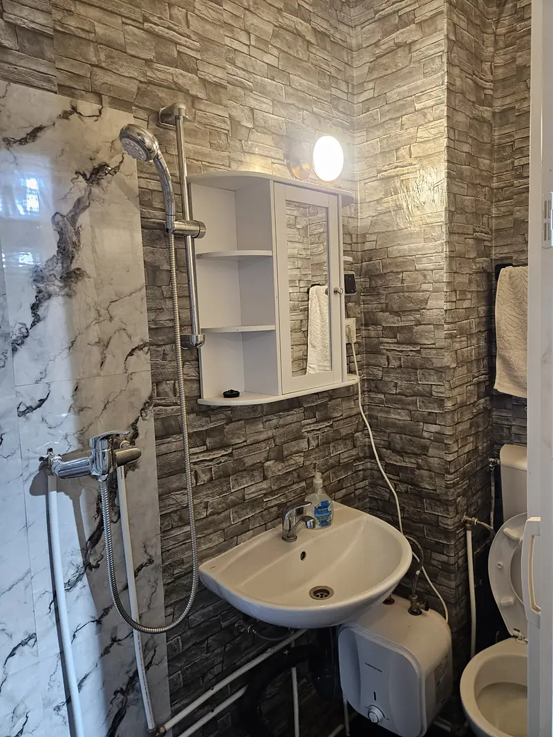 Private bathroom with shower